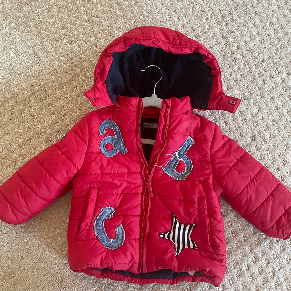 Kids patch puffer jacket